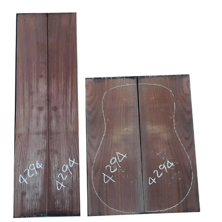 East Indian Rosewood Dreadnought AA Grade Guitar Back & Side Set #4294 - Exotic Wood Zone - Buy online Across USA