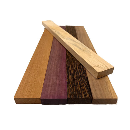 Pack Of 10, Cutting Board Blanks/Lumber Boards 3/4&quot;x2&quot;x18&quot; (Tamarind, Mahogany, Black Palm, Purpleheart, Walnut) - Exotic Wood Zone - Buy online Across USA 