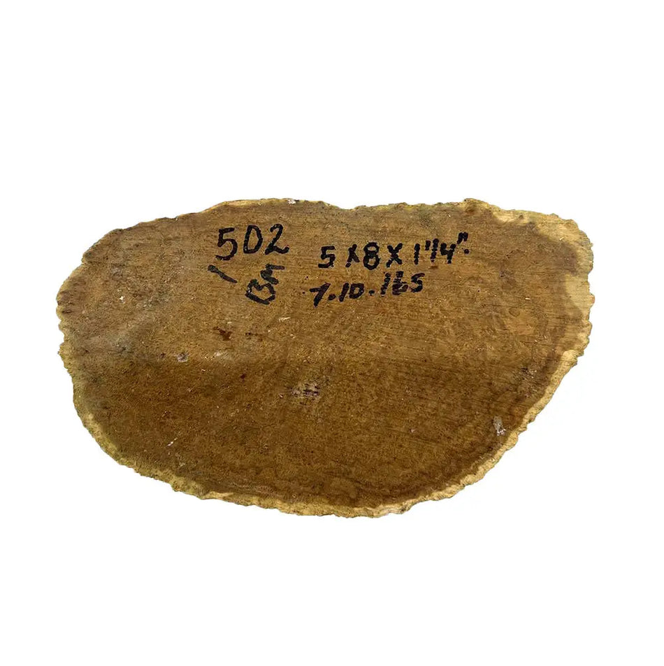 Brown Mallee Burl Cookies 5" x 8" x 1-1/4" , 7.1 lbs |  #502 - Exotic Wood Zone - Buy online Across USA 