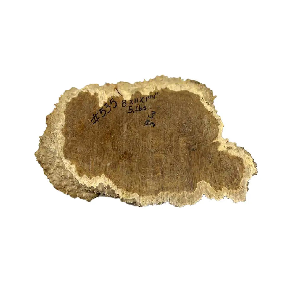 Brown Mallee Burl Cookies 8" x 11" x 1-1/4" , 5 lbs |  #535 - Exotic Wood Zone - Buy online Across USA 