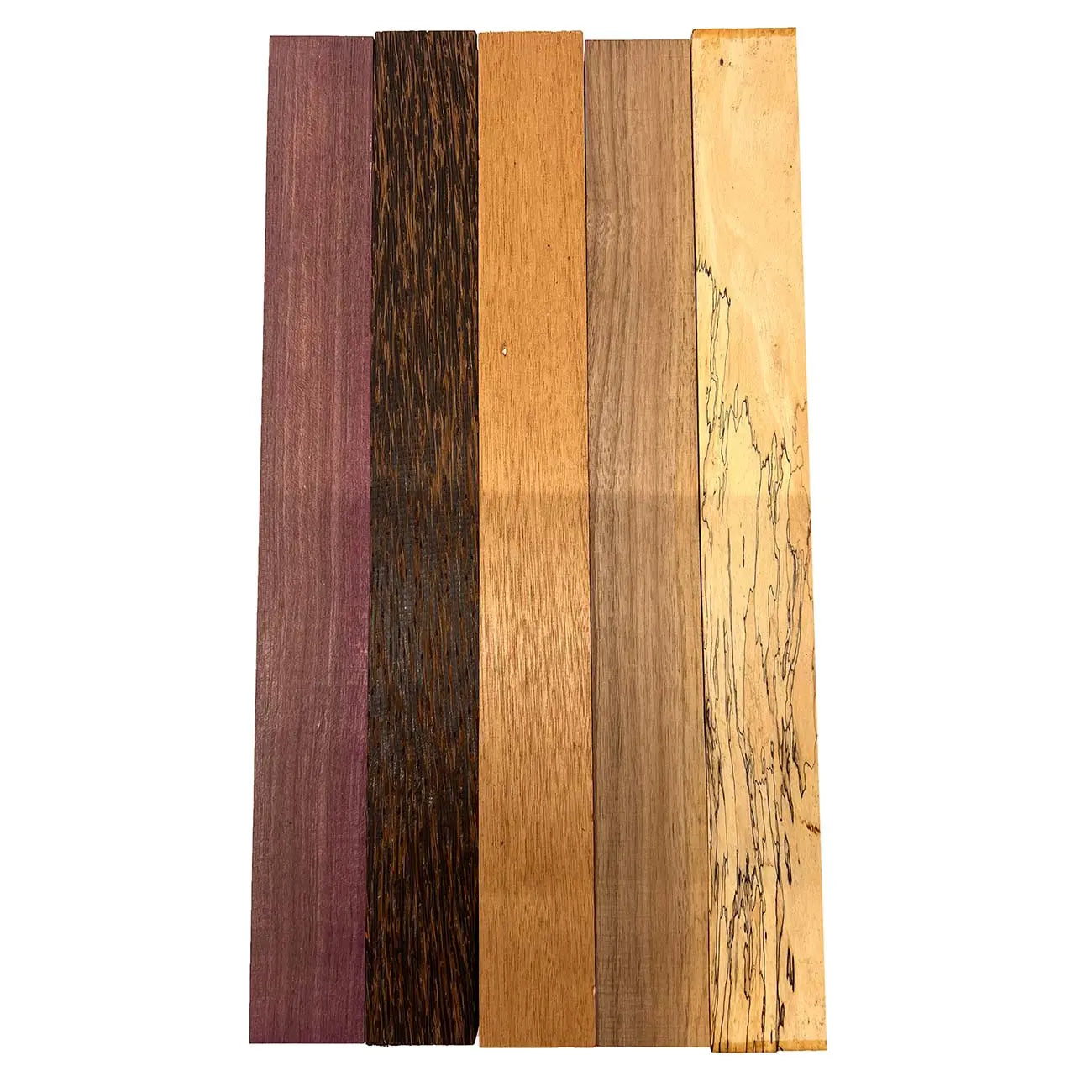 Pack Of 10, Cutting Board Blanks/Lumber Boards 3/4&quot;x2&quot;x18&quot; | (Spalted Tamarind, Mahogany, Black Palm, Purpleheart, Walnut) - Exotic Wood Zone - Buy online Across USA 