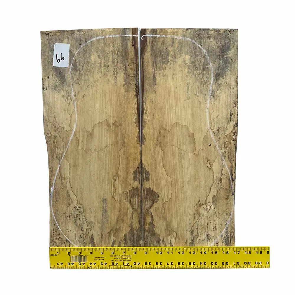 Spalted Tamarind Dreadnought Guitar Back & Side Set Bookmatched #66 - Exotic Wood Zone - Buy online Across USA 