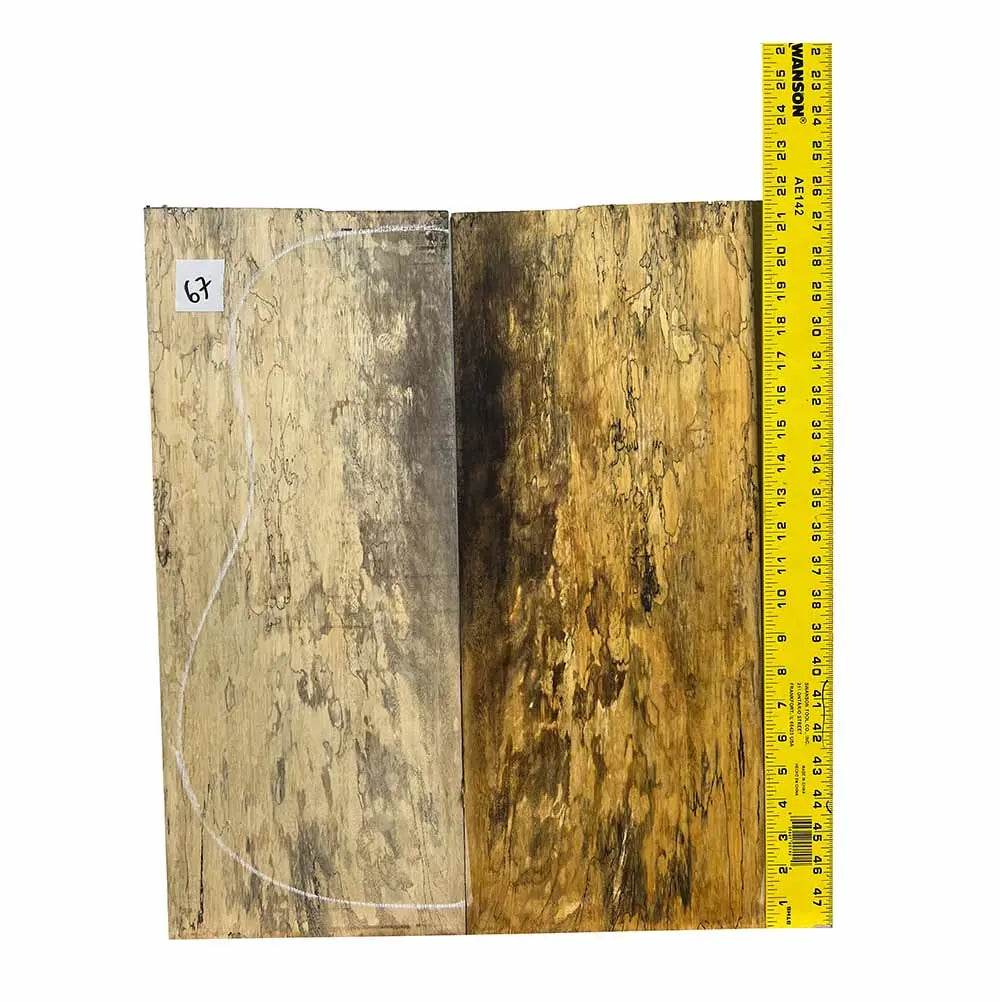 Spalted Tamarind Dreadnought Guitar Back & Side Set Bookmatched #67 - Exotic Wood Zone - Buy online Across USA 