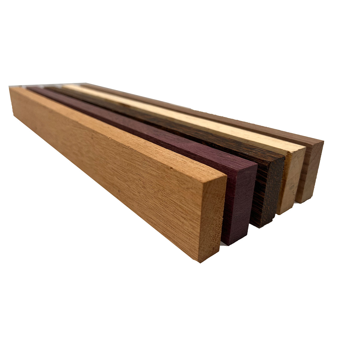 Pack Of 10, Cutting Board Blanks/Lumber Boards 3/4&quot;x2&quot;x18&quot; (Tamarind, Mahogany, Black Palm, Purpleheart, Walnut) - Exotic Wood Zone - Buy online Across USA 