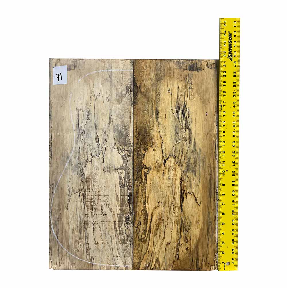 Spalted Tamarind Dreadnought Guitar Back & Side Set Bookmatched #71 - Exotic Wood Zone - Buy online Across USA 