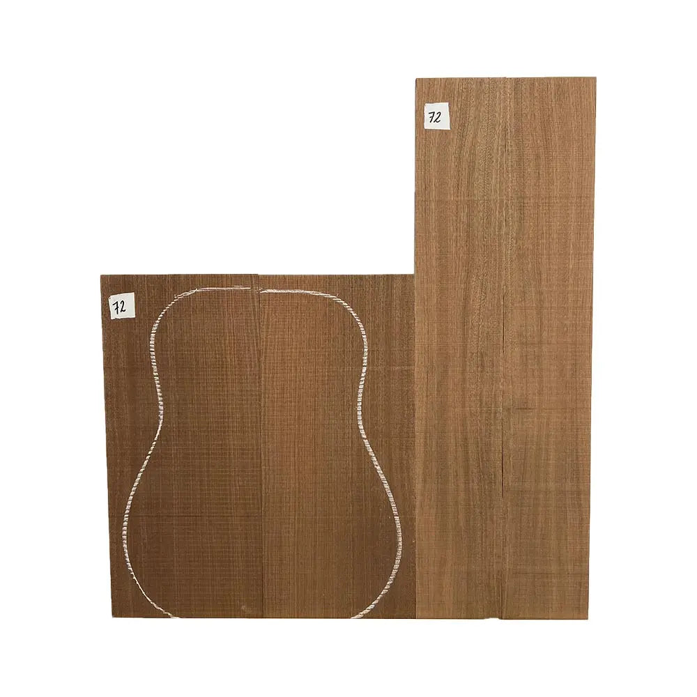 Sapele Dreadnought Guitar Back & Side Set #72 - Exotic Wood Zone - Buy online Across USA 