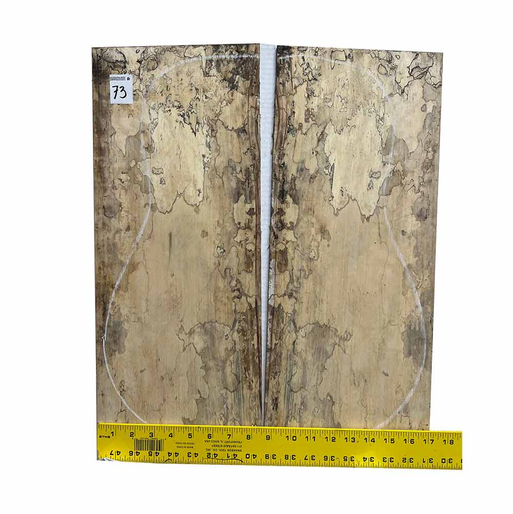 Spalted Tamarind Dreadnought Guitar Back & Side Set Bookmatched #73 - Exotic Wood Zone - Buy online Across USA 