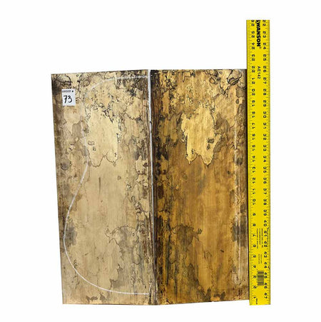 Spalted Tamarind Dreadnought Guitar Back & Side Set Bookmatched #73 - Exotic Wood Zone - Buy online Across USA 