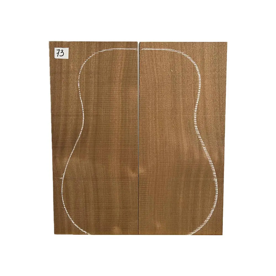 Sapele Dreadnought Guitar Back & Side Set #73 - Exotic Wood Zone - Buy online Across USA 