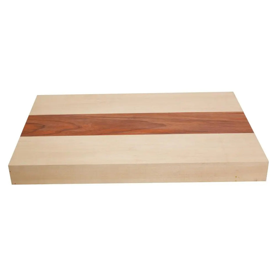 Hard Maple & Padauk Guitar Body Blanks, 3 Pieces Glued- 21" x 14" x 2" - Exotic Wood Zone - Buy online Across USA 