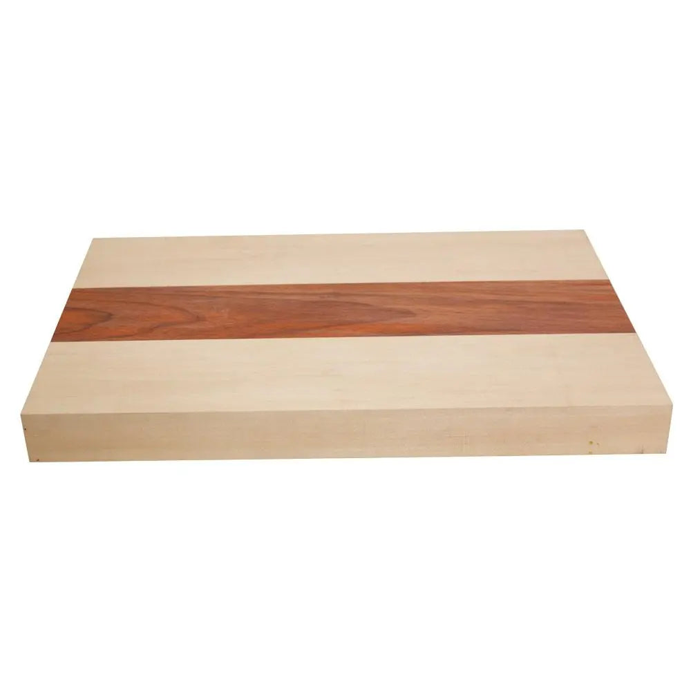 Hard Maple & Padauk Semi Explorer Guitar Body Blanks, 3 Pieces Glued- 24" x 18" x 2" - Exotic Wood Zone - Buy online Across USA 