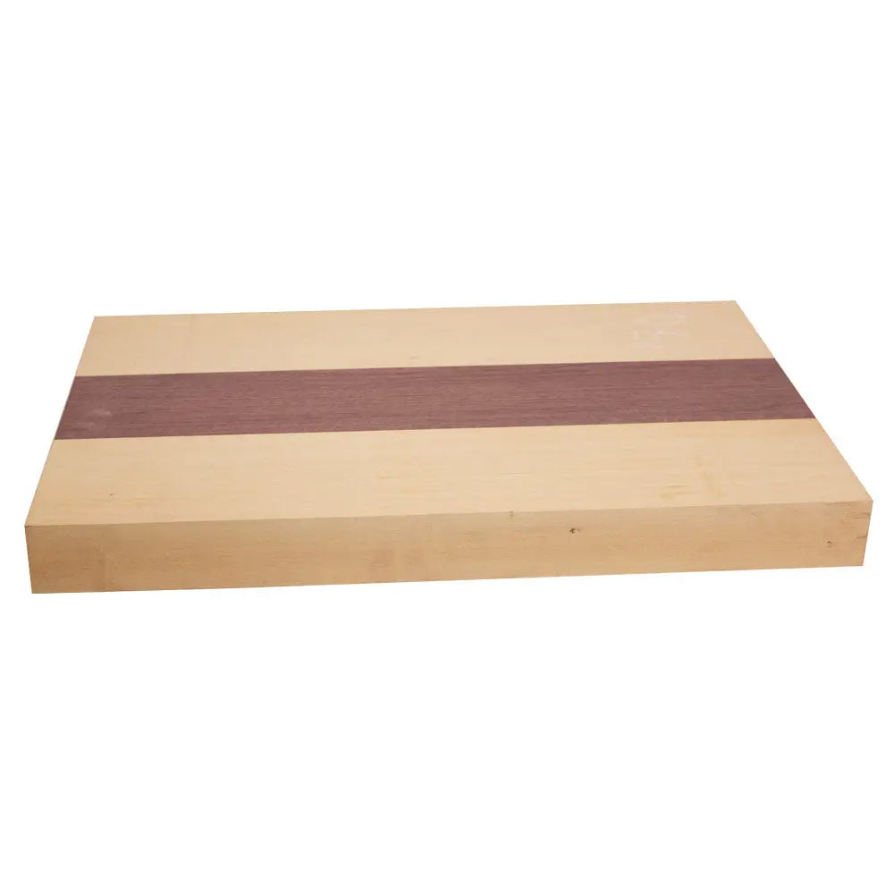 Basswood + Purpleheart Guitar Body Blanks 3 Piece - 21" x 14" x 2" - Exotic Wood Zone - Buy online Across USA 