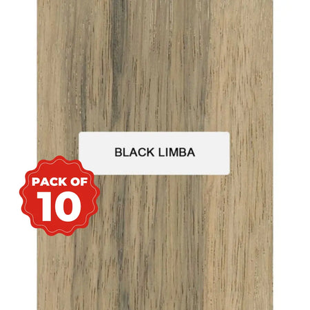 Combo Pack 10, Black Limba Lumber board - 3/4” x 2” x 18” - Exotic Wood Zone - Buy online Across USA 