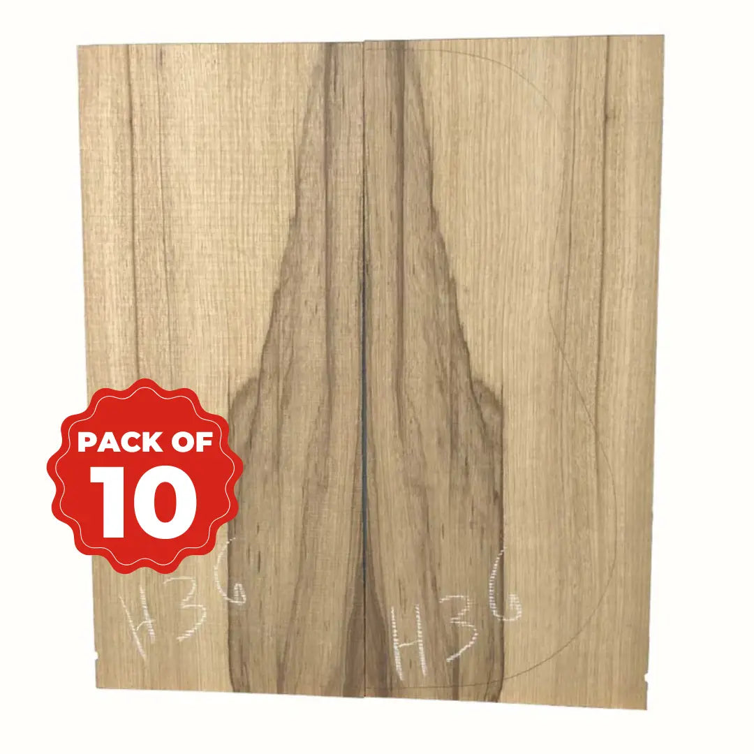 Lot Of 10 , Black Limba Guitar Dreadnought Back Sets - Exotic Wood Zone - Buy online Across USA 