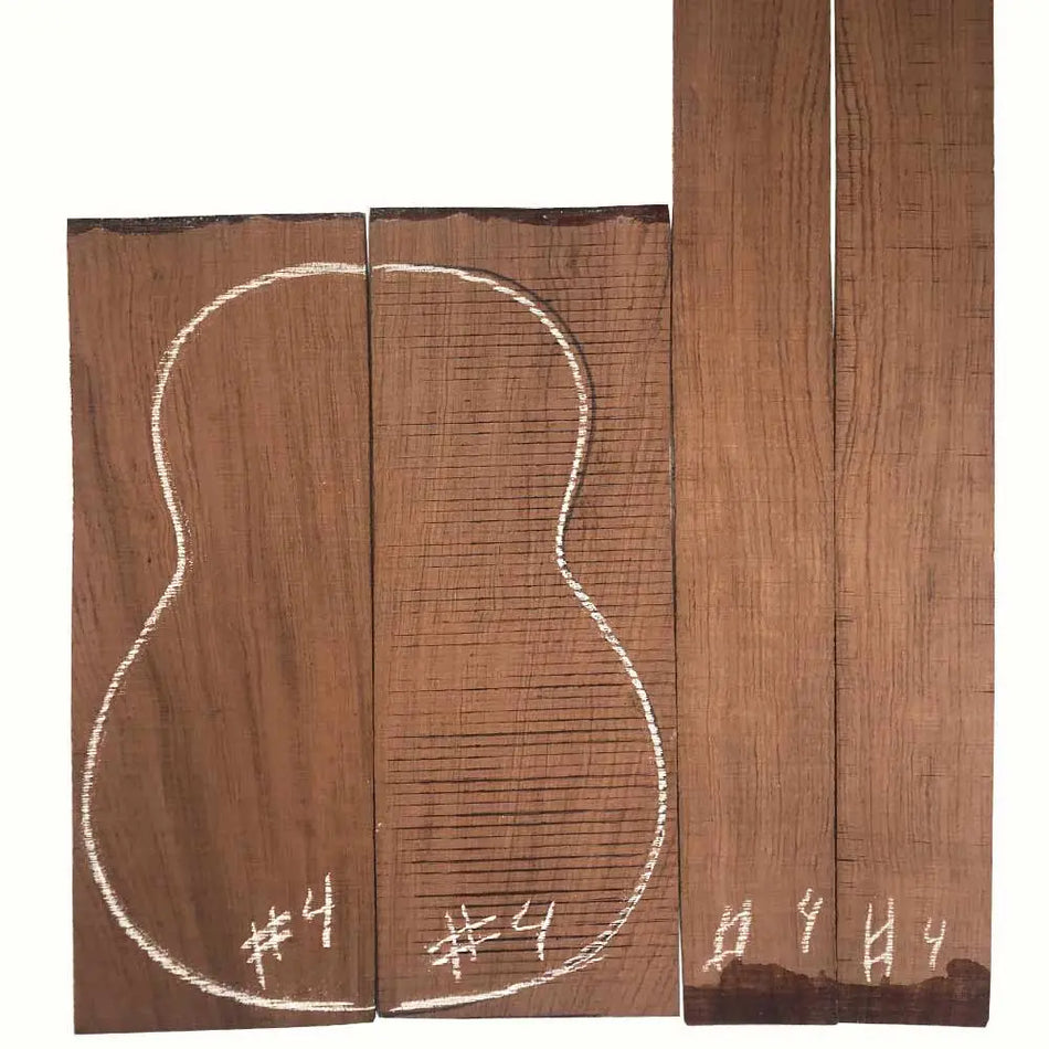 Bubinga Rosewood Classical Back & Side Set #04 - Exotic Wood Zone 