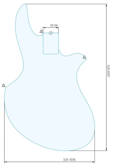 Pre-Cut Guitar Bodies- #Model C-ZC - Exotic Wood Zone - Buy online Across USA 