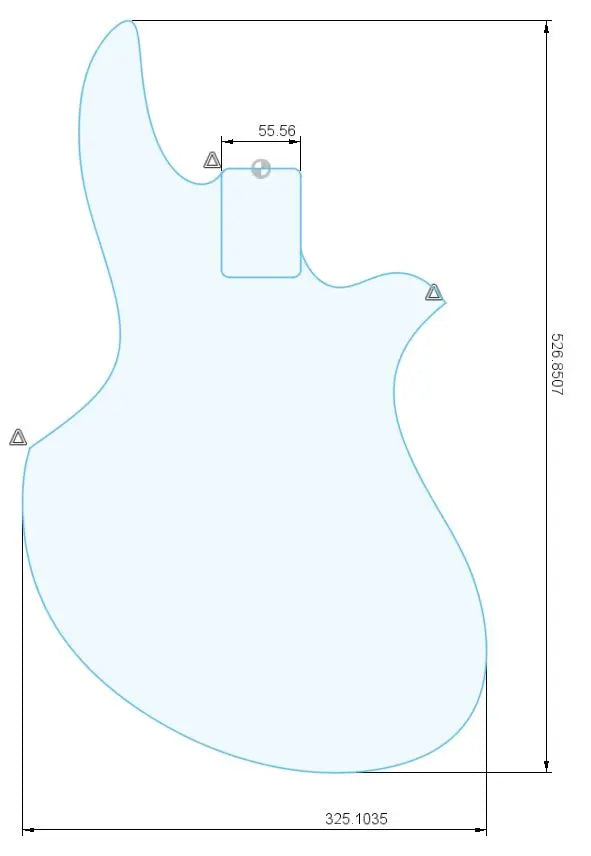 Pre-Cut Guitar Bodies- #Model C-ZC - Exotic Wood Zone - Buy online Across USA 