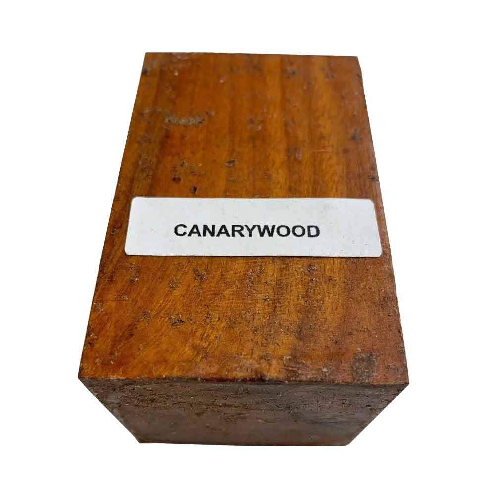Canarywood Bottle Stopper Blanks - Exotic Wood Zone 