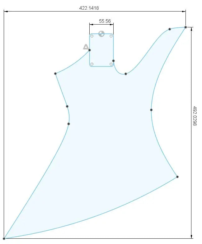 Pre-Cut Guitar Bodies- #Model E-KC - Exotic Wood Zone - Buy online Across USA 