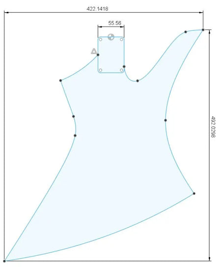 Pre-Cut Guitar Bodies- #Model E-KC - Exotic Wood Zone - Buy online Across USA 