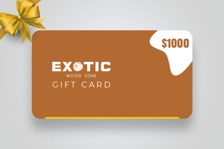 Gift Card - $1,000.00 Gift Value (Digital) - Exotic Wood Zone - Buy online Across USA 