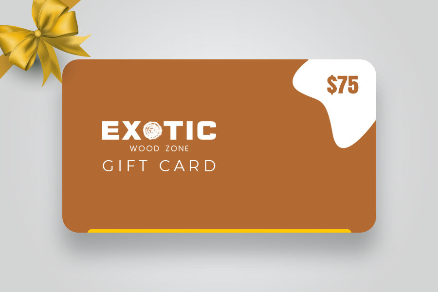 Gift Card - $75.00 Gift Value (Digital) - Exotic Wood Zone - Buy online Across USA 