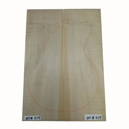 Flame Maple Carved-Solid Body Top for Electric Guitar #MT514 Free Shipping - Exotic Wood Zone 