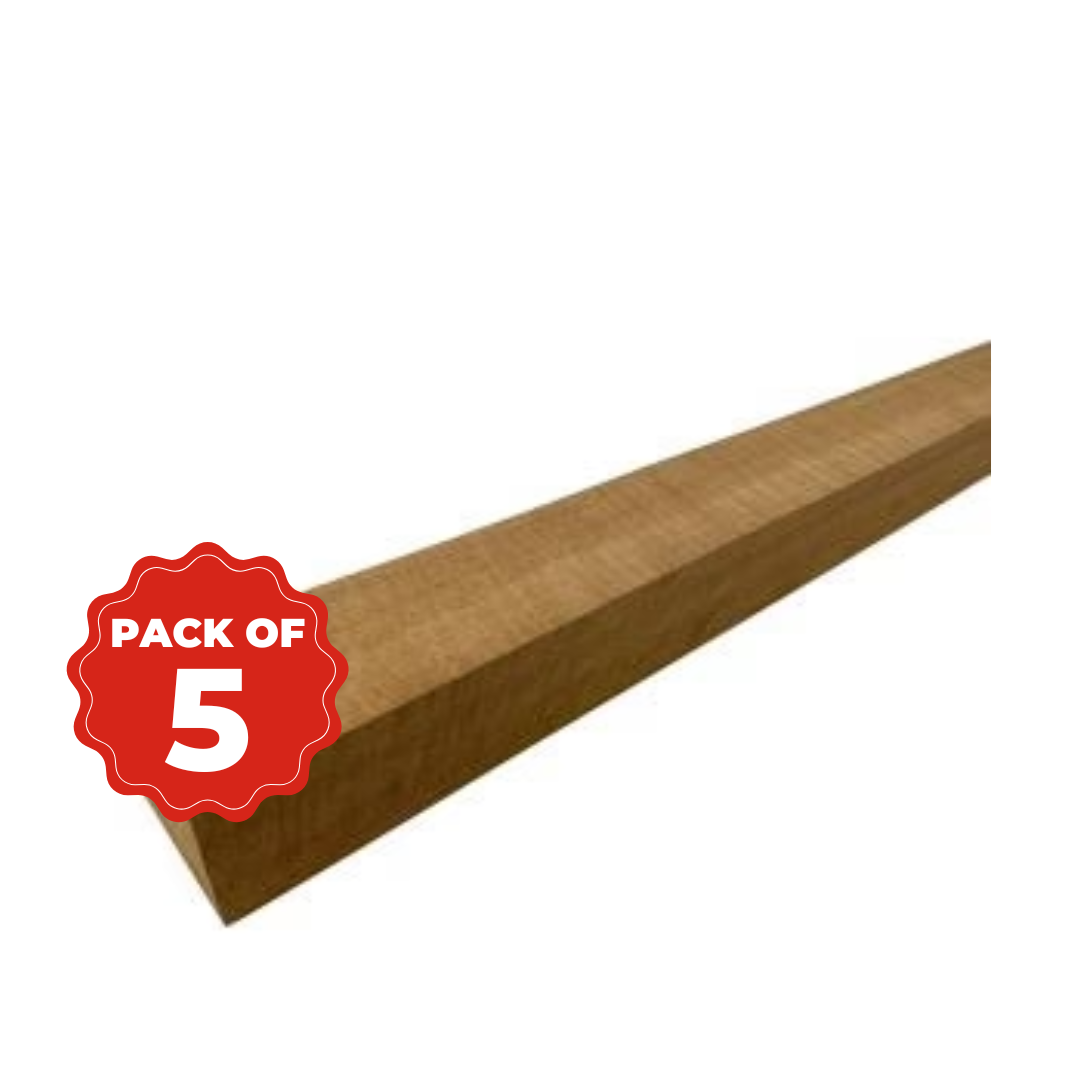 Combo Pack 5, Fiddleback Mahogany Turning Blanks 18” x 2” x 2” - Exotic Wood Zone - Buy online Across USA 