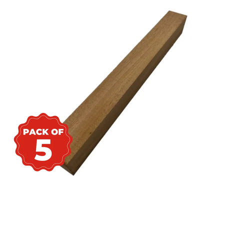 Combo Pack 5, Genuine Honduran Mahogany Turning Blanks 24” x 2” x 2” - Exotic Wood Zone - Buy online Across USA 