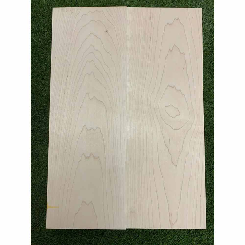 Hard Maple Guitar Body Blanks - 2 Pieces Glued, 21&quot; x 14&quot; x 2&quot; - Exotic Wood Zone 