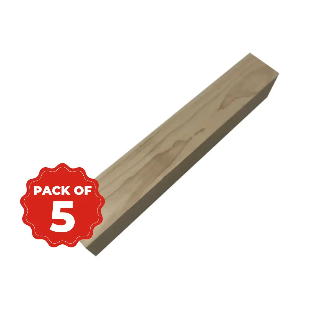 Combo Pack 5, Hard Maple Turning Blanks 12” x 1” x 1” - Exotic Wood Zone - Buy online Across USA 