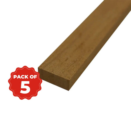 Combo Pack 5,  Honduran Mahogany Lumber board - 3/4” x 2” x 16” - Exotic Wood Zone - Buy online Across USA 