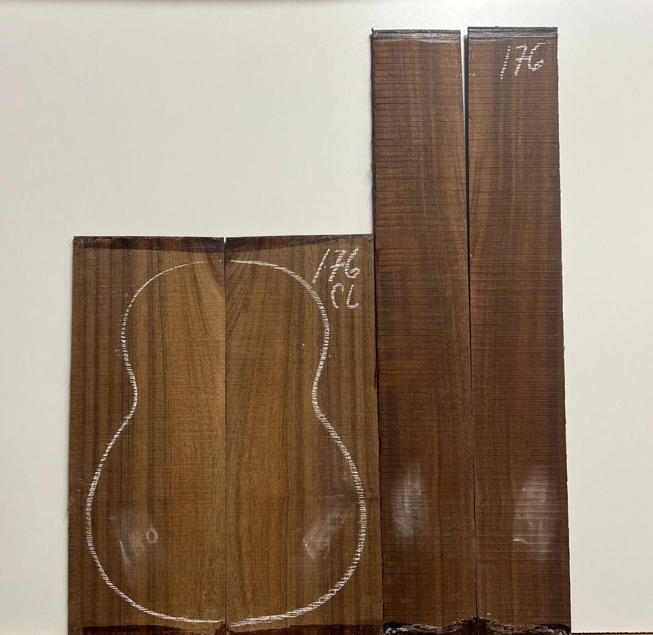 Indian Laurel Classical Guitar Back and Side Set #176 - Exotic Wood Zone - Buy online Across USA 