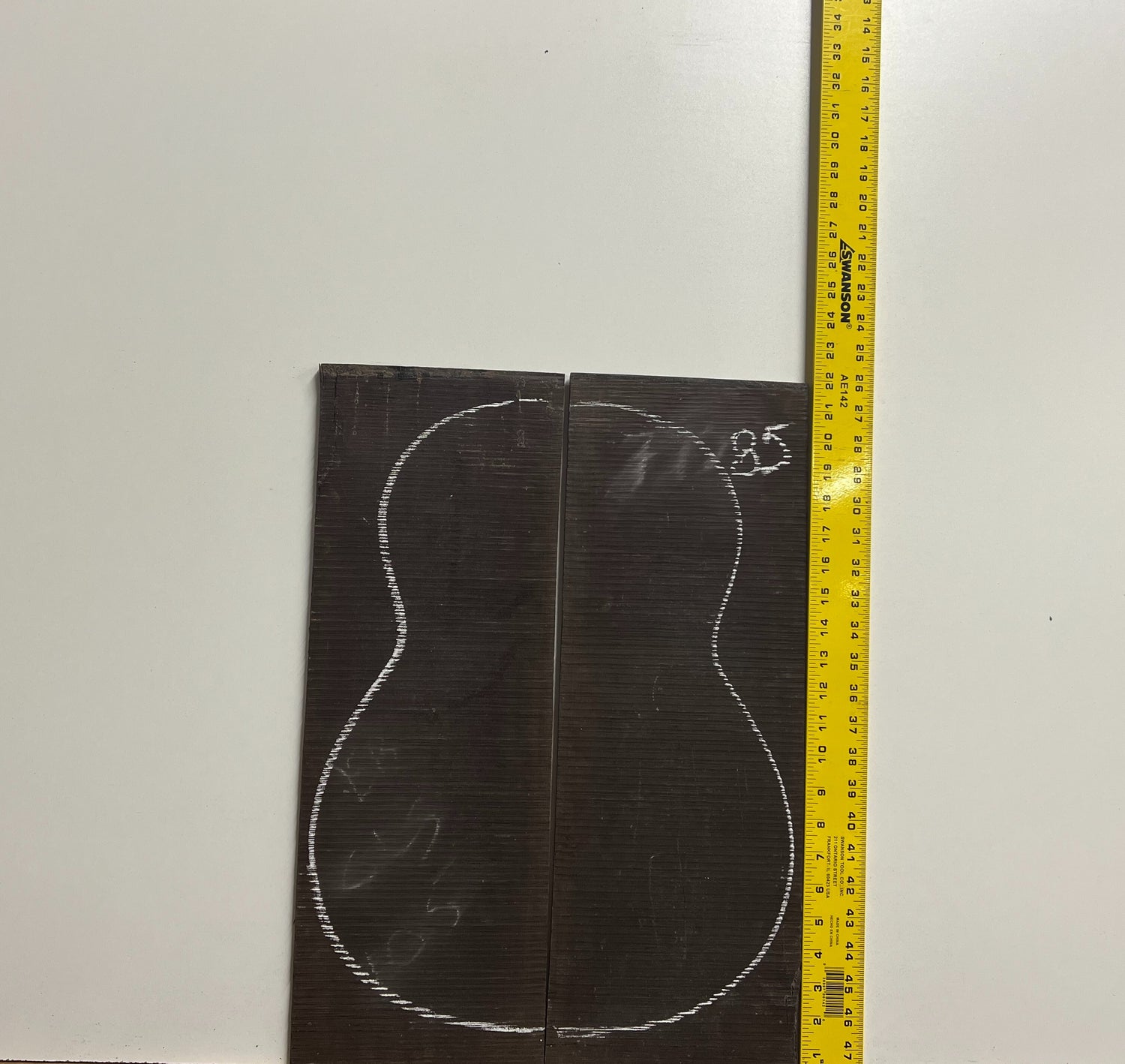 Indian Ebony Classical Guitar Back and Side Set 