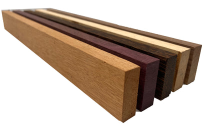 Pack Of 10, Cutting Board Blanks/Lumber Boards 3/4&quot;x2&quot;x24&quot; | (Tamarind, Mahogany, Black Palm, Purpleheart, Walnut) - Exotic Wood Zone - Buy online Across USA 
