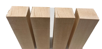 Set of 4, Basswood Carving/Whittling Wood Blanks/Turning Blocks Kit 2&quot; x 2&quot; x 6&quot; - Exotic Wood Zone - Buy online Across USA 