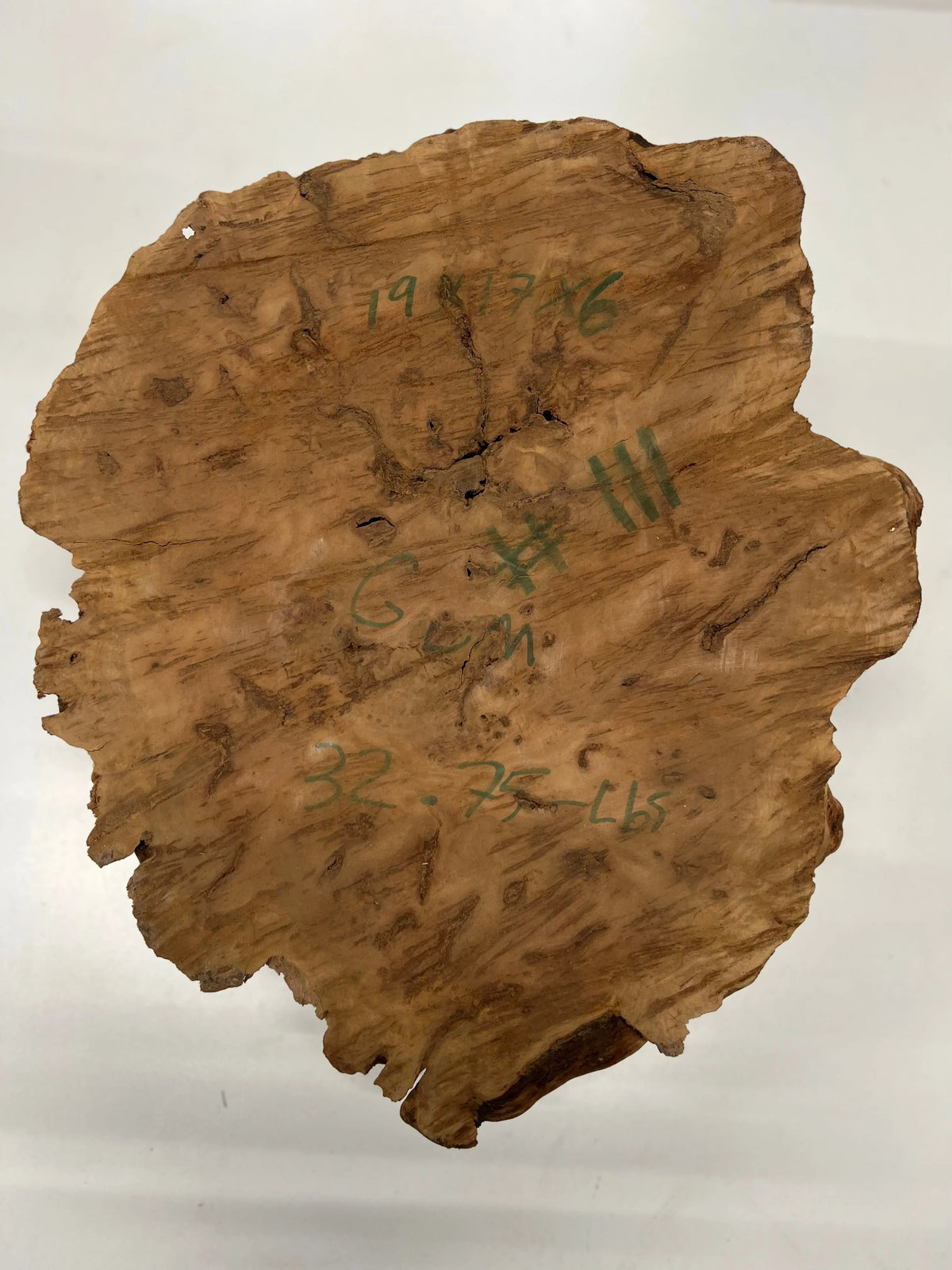 Red Gum Burl Clocks/Slabs  19" x 17" x 6", 32.75 lbs  | #111 - Exotic Wood Zone - Buy online Across USA 