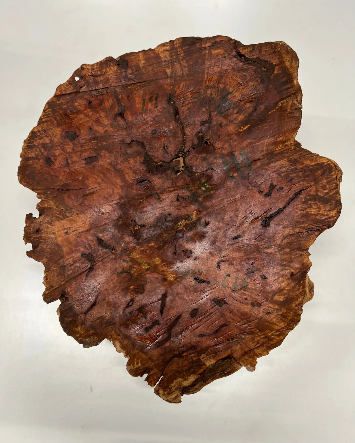 Red Gum Burl Clocks/Slabs  19" x 17" x 6", 32.75 lbs  | #111 - Exotic Wood Zone - Buy online Across USA 