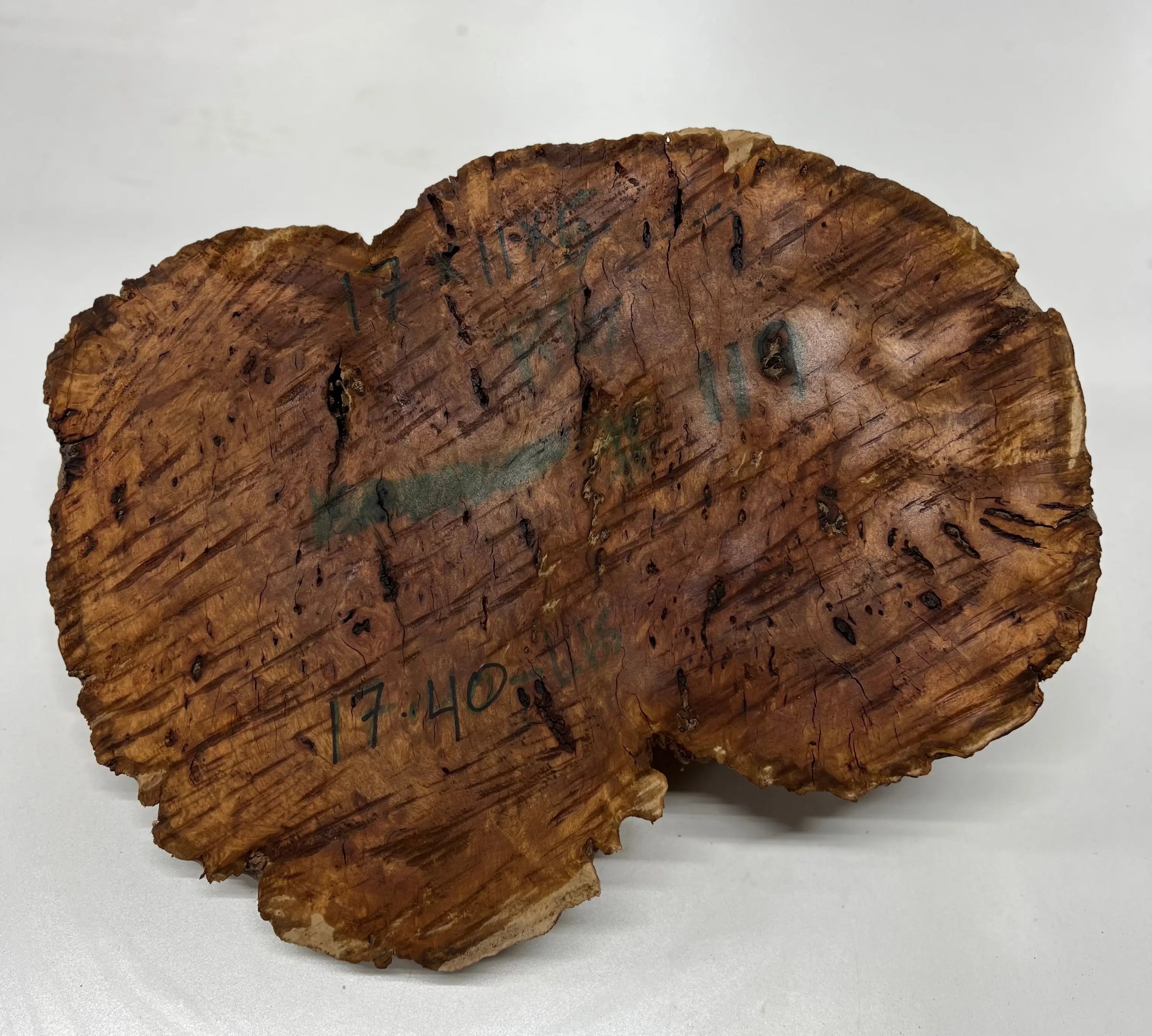 Red Gum Burl Clocks/Slabs  17" x 11" x 5", 17.4 lbs  | #119 - Exotic Wood Zone - Buy online Across USA 