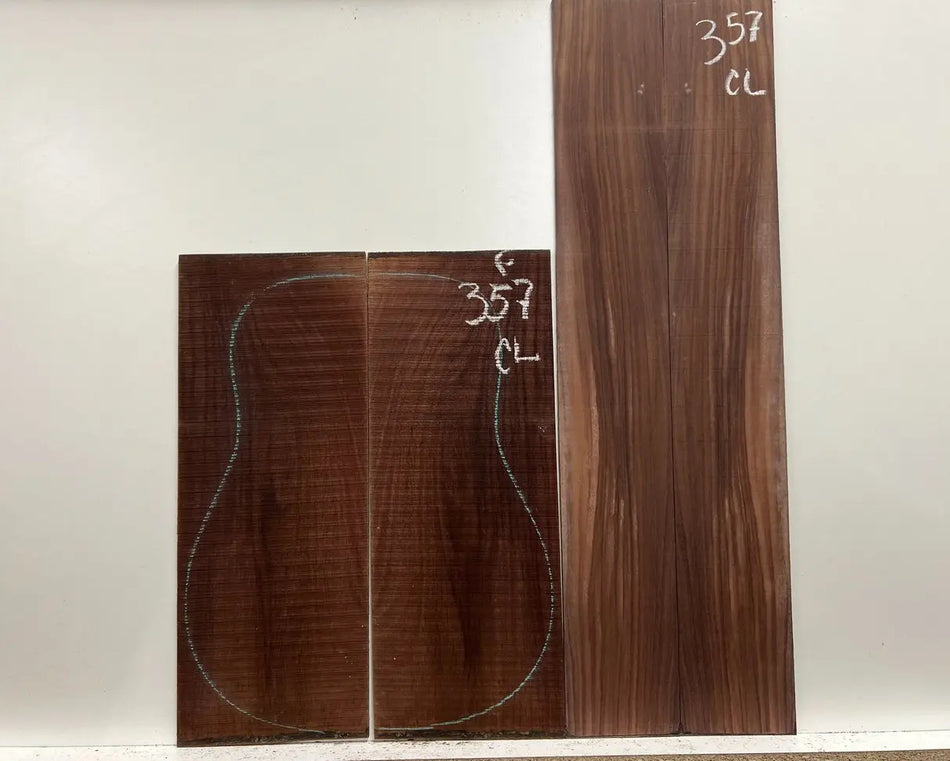 Indian Rosewood Figured Classical Guitar Back and Side Set #357 - Exotic Wood Zone - Buy online Across USA