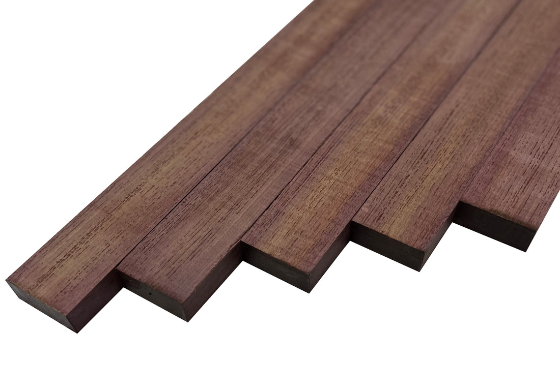 Pack of 5 , 3/4&quot; Lumber Boards | Purpleheart Cutting Board Blocks- Exotic Wood Zone - Buy online Across USA 