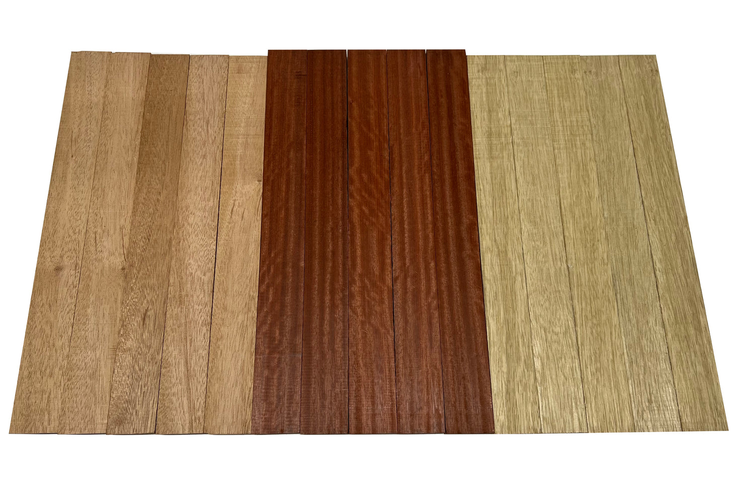 Combo of 15 , 3/4&quot; Lumber Boards | Cutting Board Blocks   | (White Limba , Bloodwood ,African Mahogany ) - Exotic Wood Zone - Buy online Across USA 