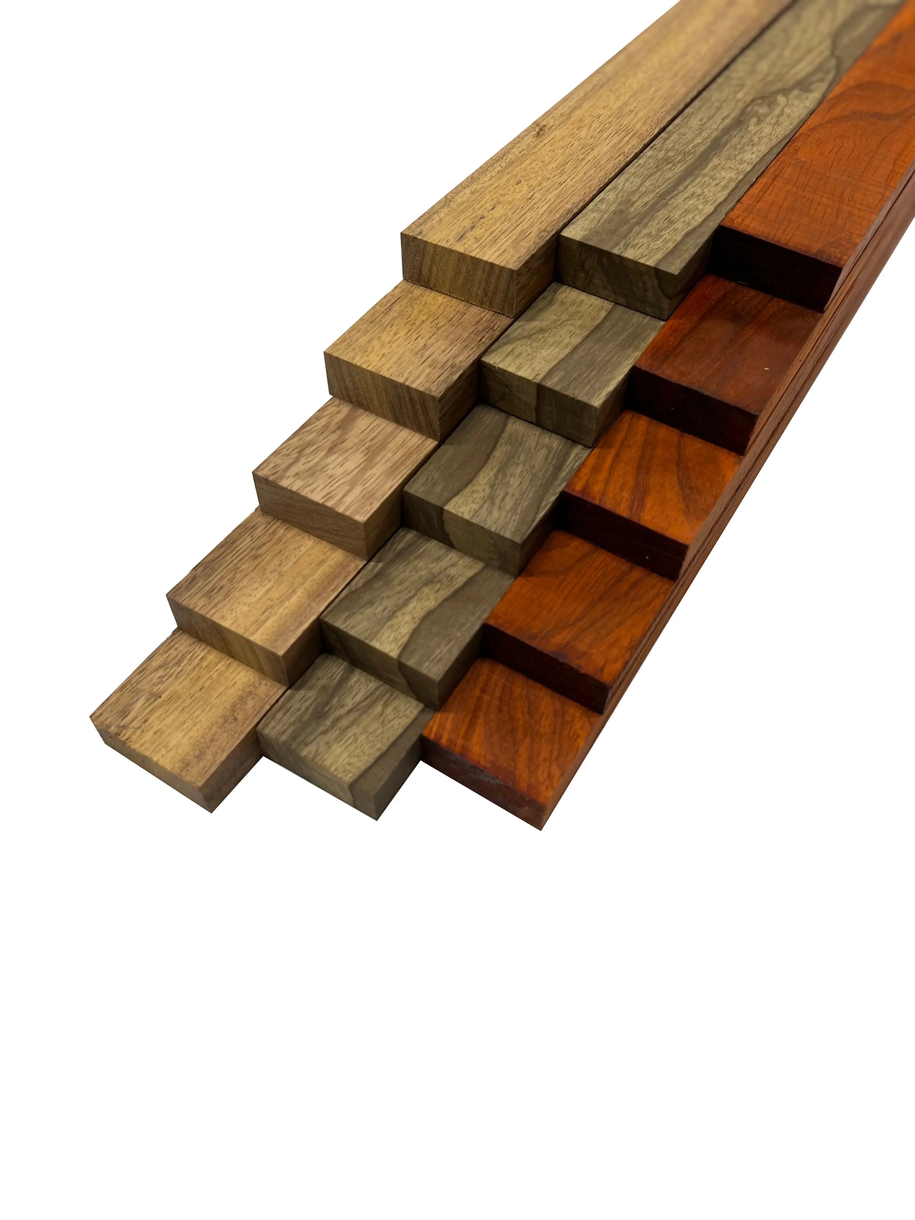Combo of 15 , 3/4" Lumber Boards | Cutting Board Blocks | ( Merbau , Black Limba , Padauk ) - Exotic Wood Zone - Buy online Across USA 
