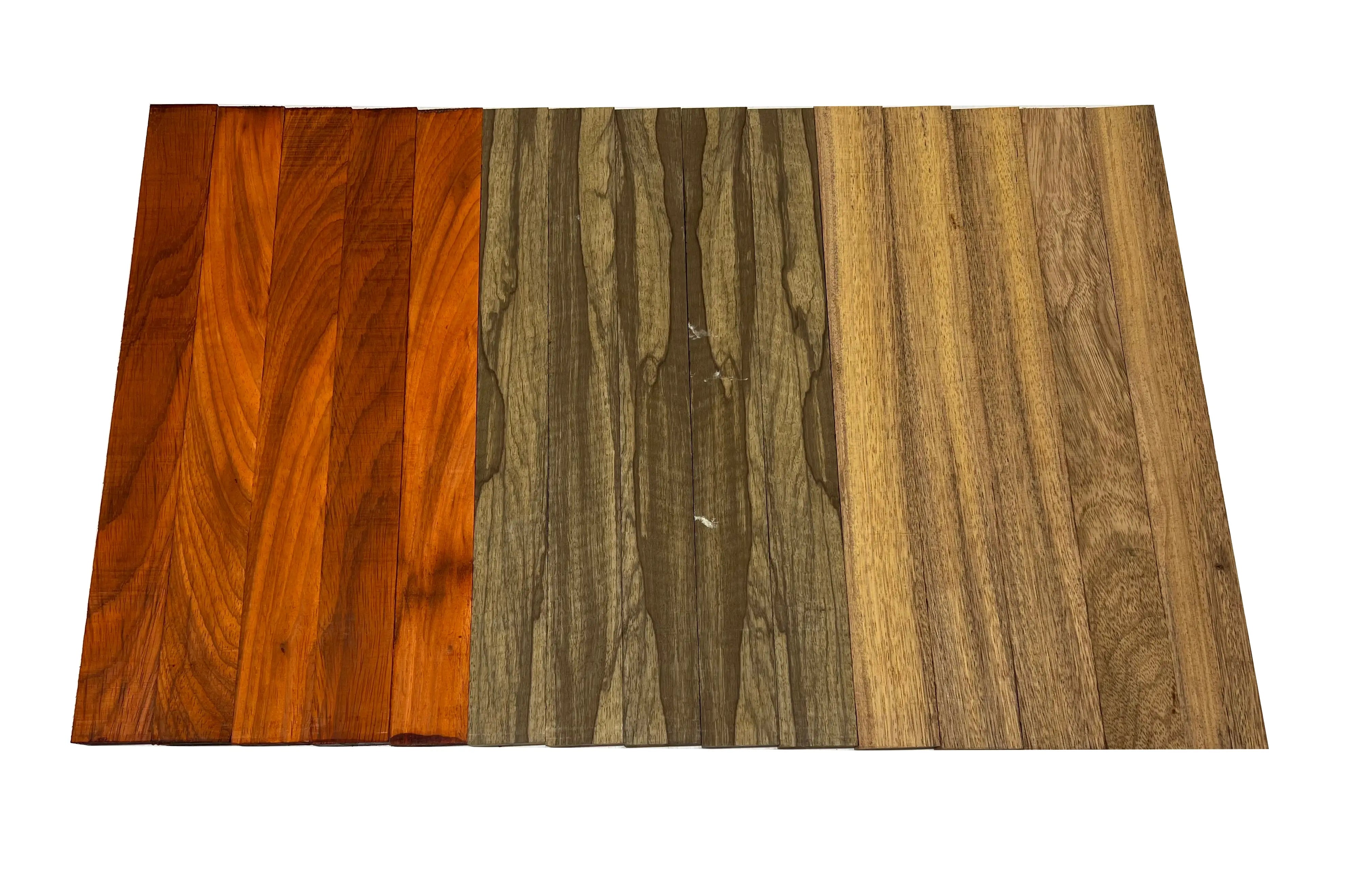 Combo of 15 , 3/4" Lumber Boards | Cutting Board Blocks | ( Merbau , Black Limba , Padauk ) - Exotic Wood Zone - Buy online Across USA 