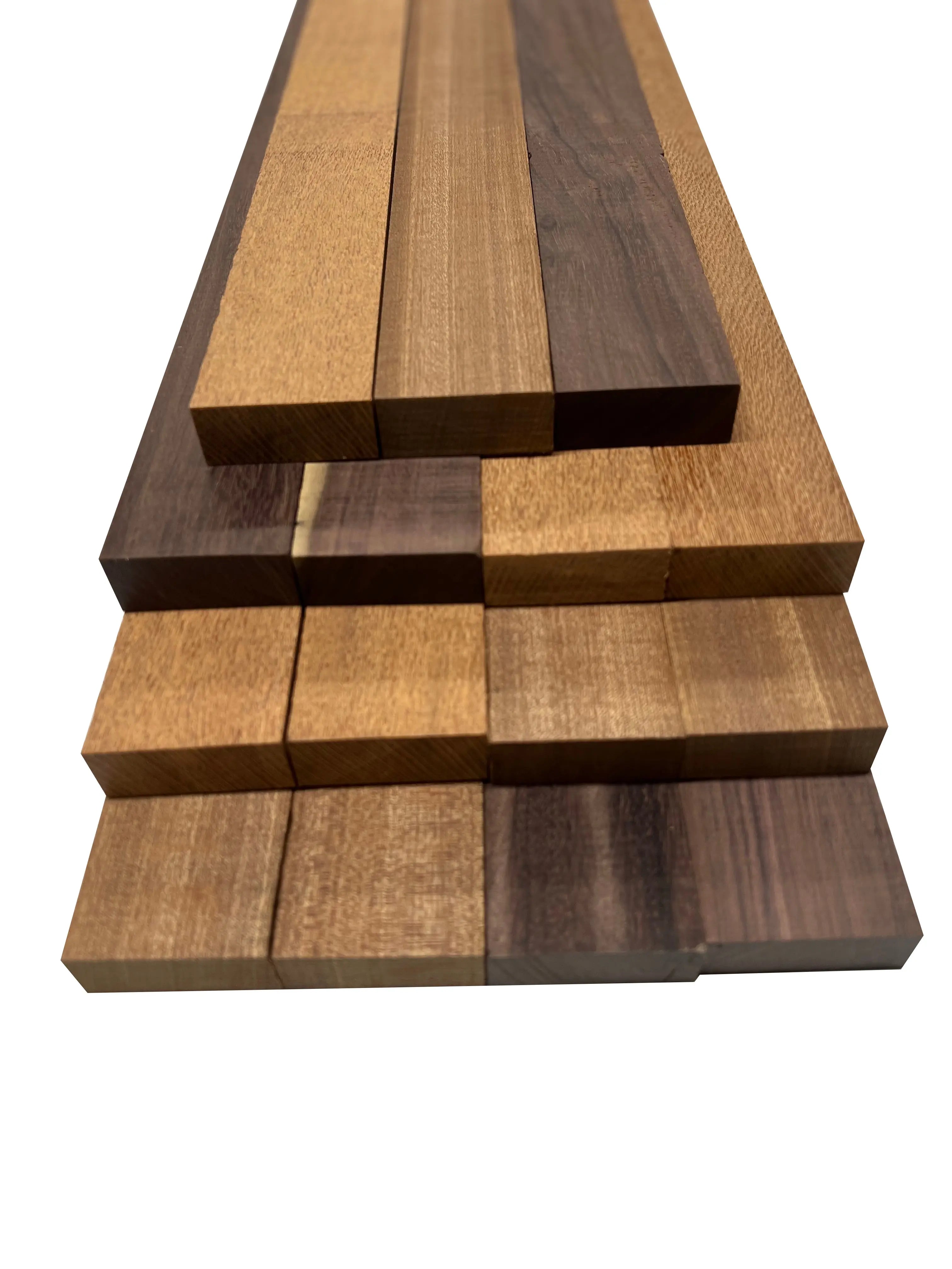 Exotic Wood Zone Variety Pack Of 15 | Sapele,Katalox,Leopardwood Cutting Board Block |Best Lumber Board popular Block (3/4