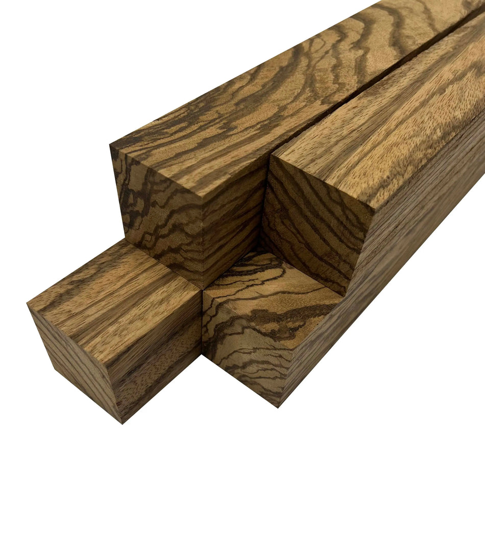 Pack Of 5 , Zebrawood  Turning Blanks - Exotic Wood Zone - Buy online Across USA 