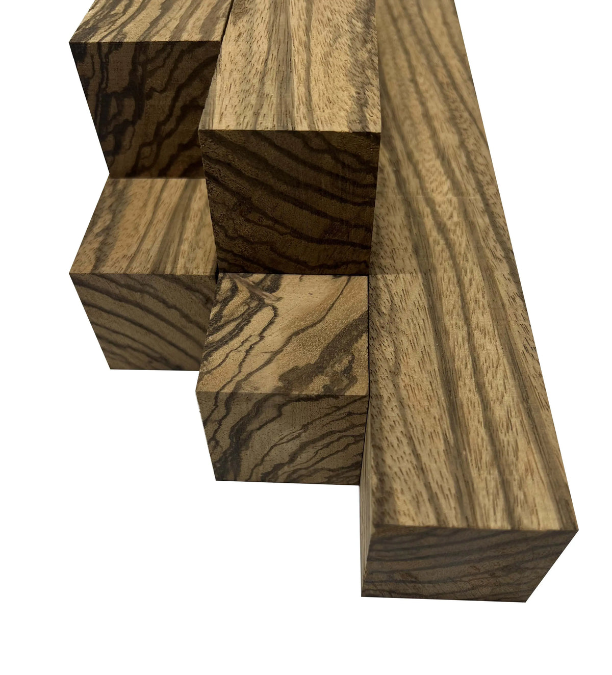 Pack Of 5 , Zebrawood  Turning Blanks - Exotic Wood Zone - Buy online Across USA 