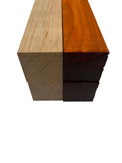 Pack Of 4 , Turning Blanks 2&quot; x 2&quot; | Cherry , Padauk - Exotic Wood Zone - Buy online Across USA 