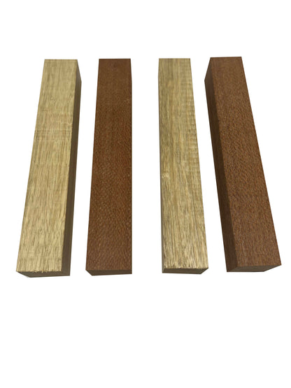 Pack Of 4 , Turning Blanks 2&quot; x 2&quot; | Leopardwood, White Limba - Exotic Wood Zone - Buy online Across USA 