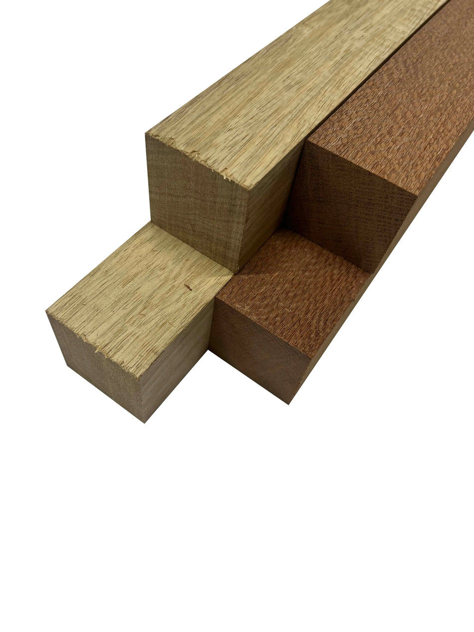 Pack Of 4 , Turning Blanks 2" x 2" | Leopardwood, White Limba - Exotic Wood Zone - Buy online Across USA 